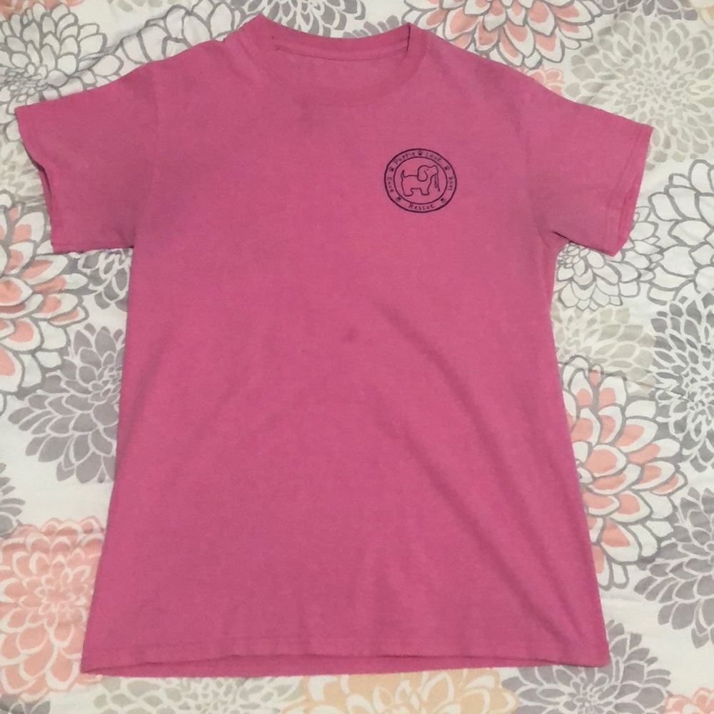 Puppie love shirt- georgia peach